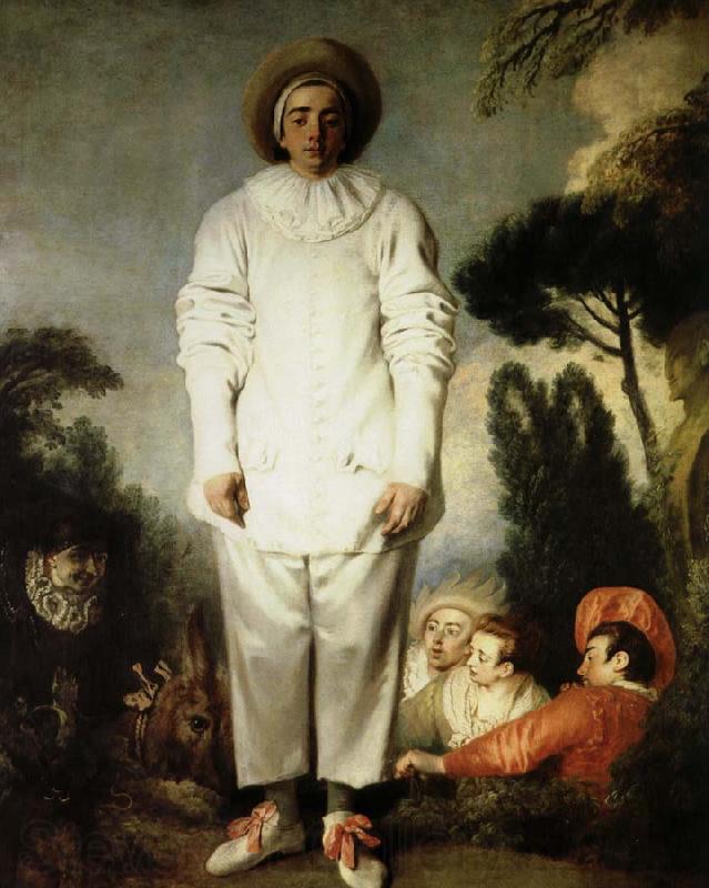Jean antoine Watteau gilles Germany oil painting art